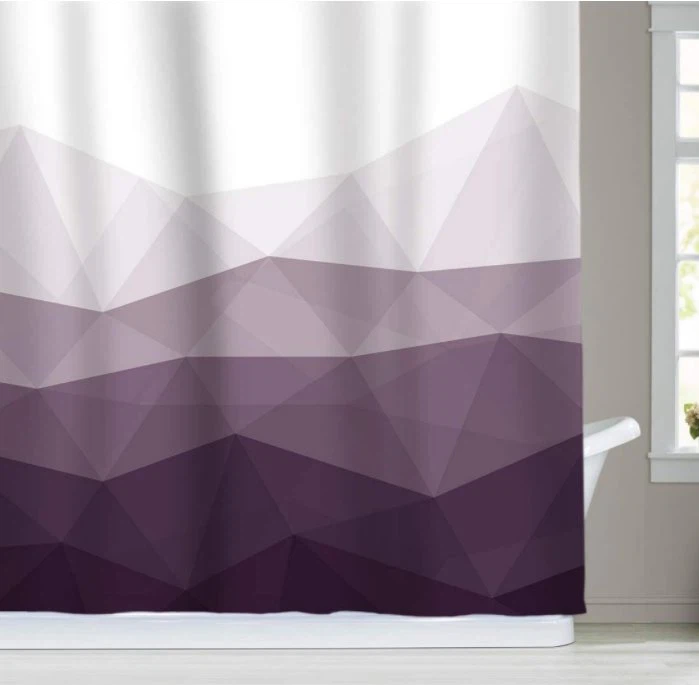 purple shower curtain