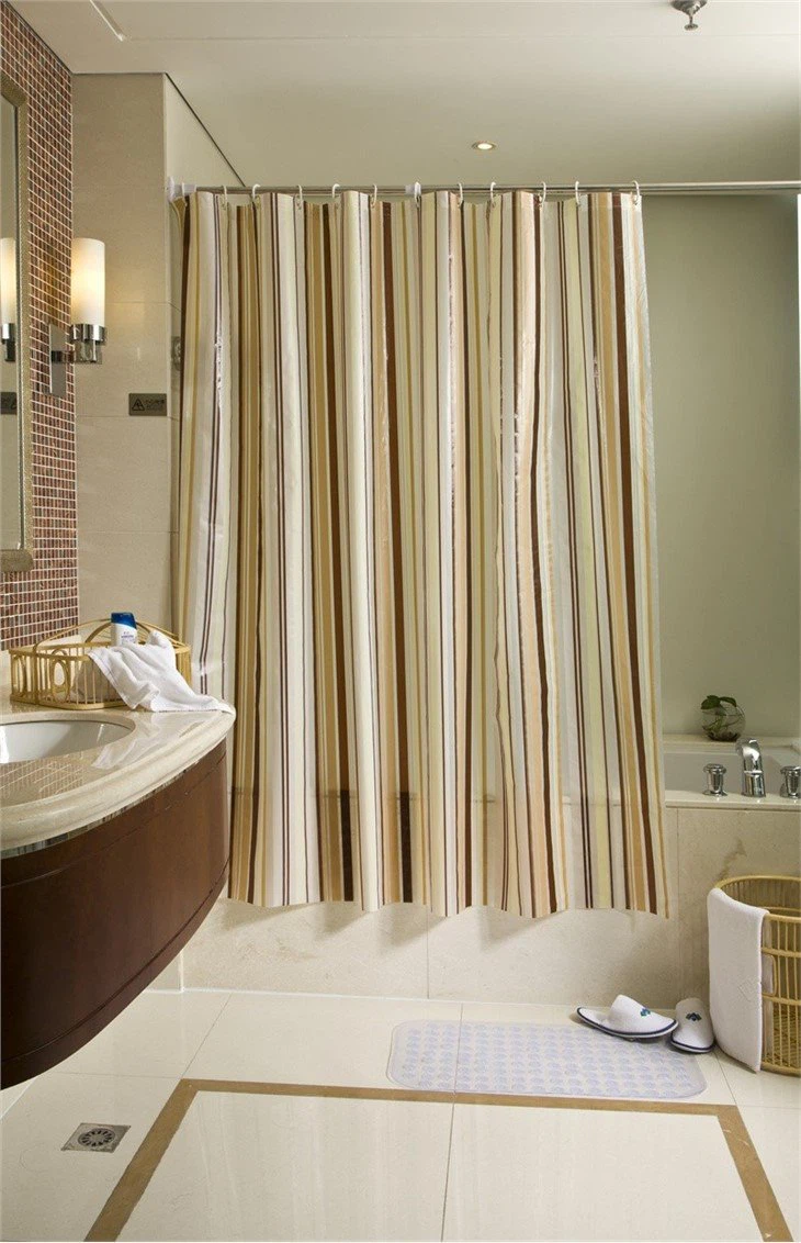 bath curtain shower with hooks