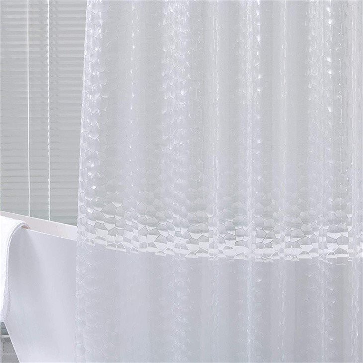 clear 8g peva shower curtain